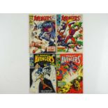 AVENGERS #50, 55, 64, 65 - (4 in Lot) - (1968/69 - MARVEL - UK Price Variant & UK Cover Price) -