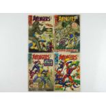 AVENGERS #37, 41, 42, 55 - (4 in Lot) - (1967/68 - MARVEL - UK Price Variant & UK Cover Price) -