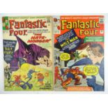 FANTASTIC FOUR #21 & 22 - (2 in Lot) - (1963/64 - MARVEL - UK Price Variant) - Includes First