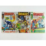 AVENGERS #71, 74, 75 - (3 in Lot) - (1969/70 - MARVEL - UK Price Variant & UK Cover Price) -