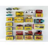 A group of MATCHBOX cars comprising Series 1-75 (4 boxed, 4 unboxed, 5 empty boxes), King Size (2