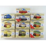 A group of CORGI CLASSICS 1:50 scale diecast bus models in various liveries - E in VG boxes (10)