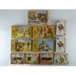 A group of unbuilt 1:32/76 scale plastic military figure kits by AIRFIX, together with a 1:76
