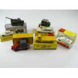 A mixed group of DINKY toys in varying conditions, all boxed - P/G in F/G boxes (7)