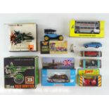 A mixed group of vintage diecast by Lonestar, Budgie, Britains and Corgi - G/VG in G boxes (where