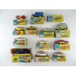 A group of CORGI cars and vans together with an additional empty box - F/G in F boxes (13)