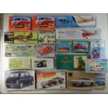 A mixed assortment of plastic kits in various scales with various themes by AIRFIX and others (