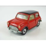 A DINKY 183 Morris Mini-Minor (automatic) in red/black - G in G box