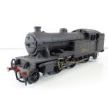 A kit built finescale O Gauge Class V1 2-6-2 steam tank locomotive in LNER weathered black livery