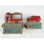 A pair of TRI-ANG SPOT-ON models comprising a 122 Milk float and a 210/1 Royal Mail Mini van - F/G