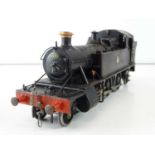 A kit built finescale O Gauge Prairie 2-6-2 steam tank locomotive in BR black livery numbered 4570 -