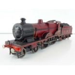 A kit built finescale O Gauge 4-4-0 compound steam locomotive in LMS maroon livery - numbered 1093 -