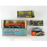 A group of TRI-ANG SPOT-ON cars and lorry comprising 110/3, 157sl, 279 and 286 - F/G in P/F boxes (