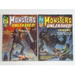 MONSTERS UNLEASHED #6 & 7 - (2 in Lot) - (1974 - MARVEL) Scarce Magazine Format - Includes