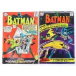 BATMAN #174 & 188 - (2 in Lot) - (1965/66 - DC - UK Cover Price) - Includes First appearance