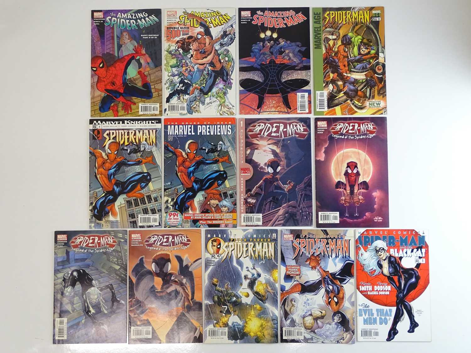 SPIDER-MAN LOT - (13 in Lot) - (2002/04 - MARVEL) - Includes AMAZING SPIDER-MAN #499, 500, 507 +