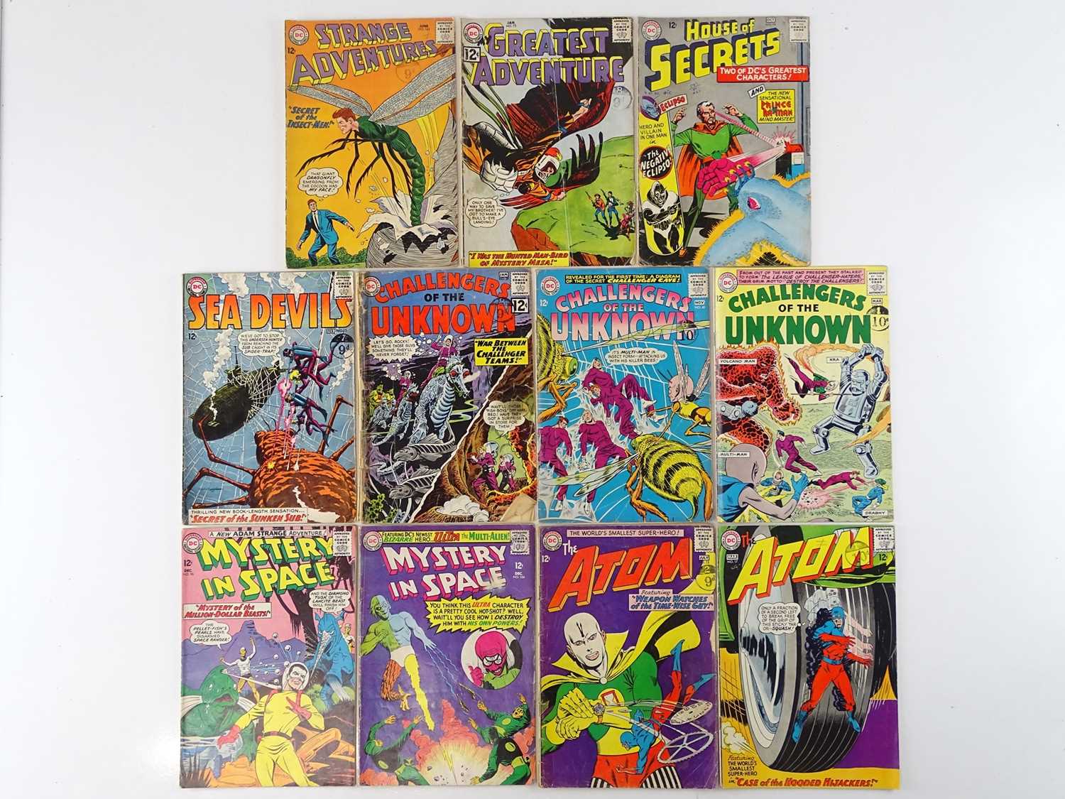 DC COMICS LOT - (11 in Lot) - (DC - UK Cover Price) - Includes STRANGE ADVENTURES #165 (1964) + MY