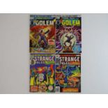 STRANGE TALES: GOLEM & DR. STRANGE #176, 177, 182, 186 - (4 in Lot) - (1974/76 - MARVEL - UK Price