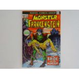 MONSTER OF FRANKENSTEIN #2 - (1973 - MARVEL) First appearance 'Bride of Frankenstein' - Mike Ploog