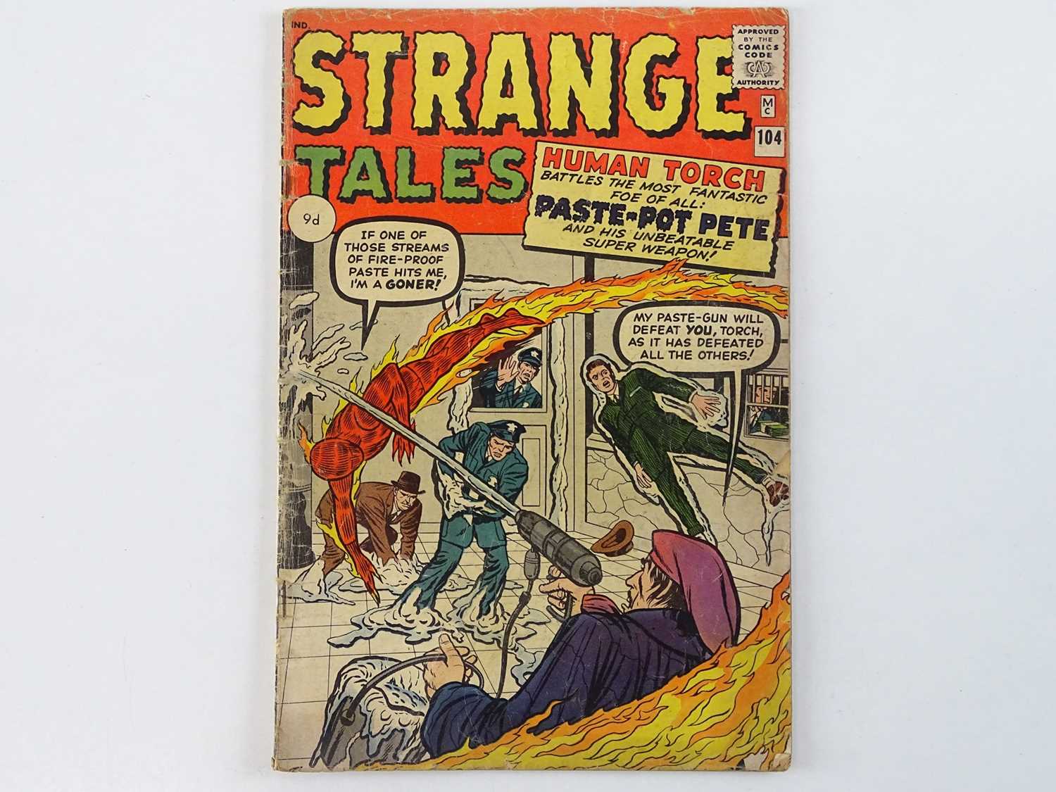 STRANGE TALES #104 - (1963 - MARVEL - UK Price Variant) - First appearance of Paste-Pot Pete (