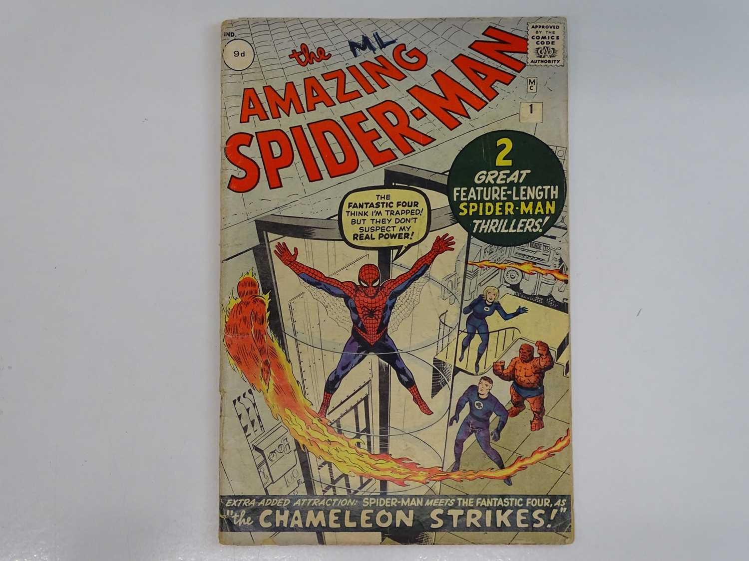 AMAZING SPIDER-MAN #1 - (1963 - MARVEL - UK Price Variant) - First appearance of Spider-Man un his