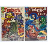 FANTASTIC FOUR #60 & 65 - (2 in Lot) - (1967 - MARVEL - UK Price Variant) - Includes First