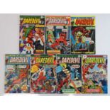 DAREDEVIL #123, 124, 125, 126, 127, 128, 133 - (7 in Lot) - (1975/76 - MARVEL - UK Price