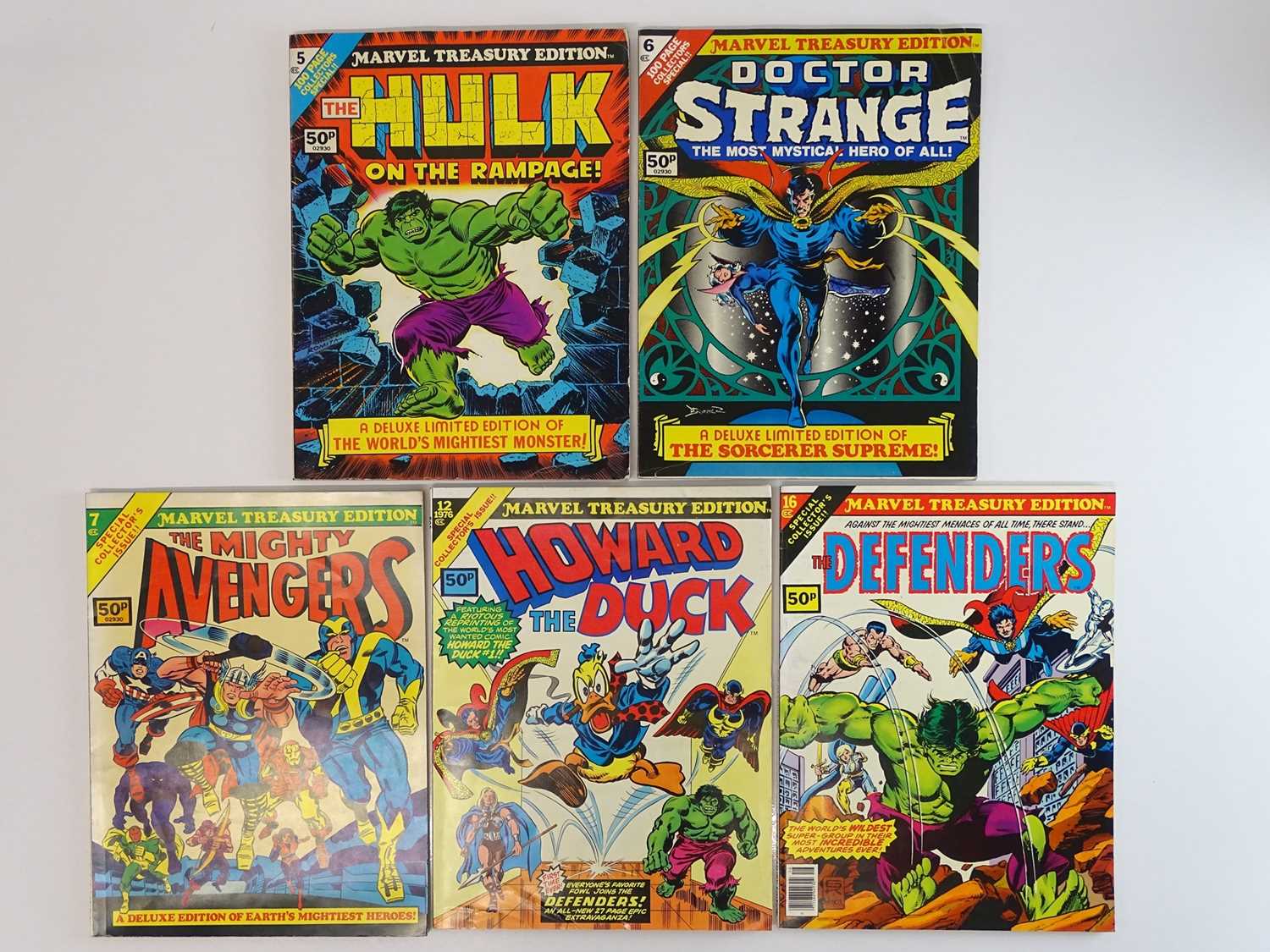 MARVEL TREASURY EDITIONS LOT - (5 in Lot) - (1975/78 - MARVEL - UK Price Variant) - Includes #5 -