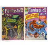 FANTASTIC FOUR #37 & 42 - (2 in Lot) - (1965 - MARVEL - UK Cover Price & UK Price Variant) -