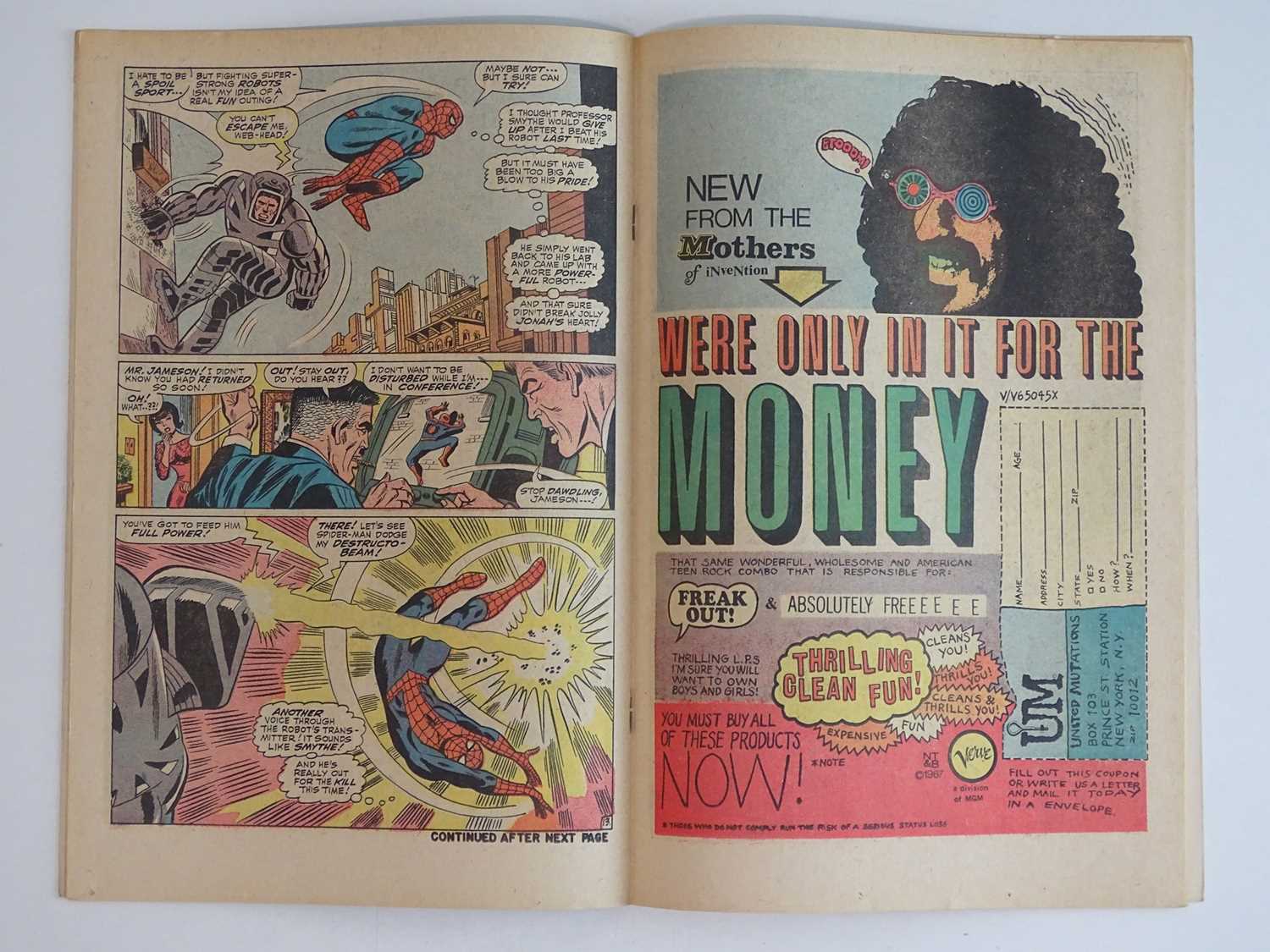 AMAZING SPIDER-MAN #58 - (1968 - MARVEL - UK Cover Price) - J. Jonah Jameson with Professor Smythe - Image 5 of 9
