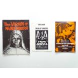 A group of three press campaign books for: LEGEND OF THE WEREWOLF (1975); THE TWINS OF DRACULA (