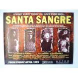 SANTA SANGRE (1989) - 30" x 40" (76 x 102 cm) - UK Quad - Alejandro Jodorowsky cult horror - Very