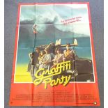 BIG WEDNESDAY (GRAFFITI PARTY) (1978) - French grande affiche design by Claudine Mercer