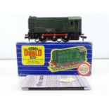 A HORNBY DUBLO 3231 OO gauge 3-rail diesel shunting locomotive in BR green numbered D3763 - G/VG