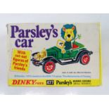 A DINKY 477 "Parsley's Car" Morris Oxford (Bull Nosed), in green complete with inner pictorial stand