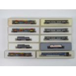 A mixed group of MARKLIN Z gauge car transporter and bogie wagons - G/VG in F/G boxes (10)