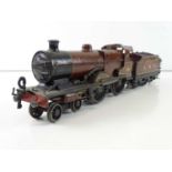 A HORNBY SERIES O gauge 20V E220 LMS compound 4-4-0 steam locomotive with No.2 Special tender