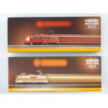 A pair of MARKLIN Z gauge German outline electric locomotives comprising 8843 and 8855 - VG in G