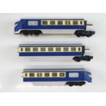 A TRIX TWIN 277 Meteor Diesel Express 3 car train in blue/cream - VG in G/VG box