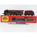 A HORNBY DUBLO 2226 OO gauge Duchess class steam locomotive in BR maroon "City of London" - G/VG