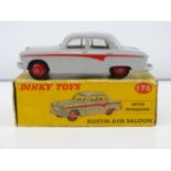 A DINKY 176 Austin A105 saloon in grey with red stripe and red hubs - G in G box