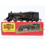 A HORNBY DUBLO 2218 OO gauge class 4MT steam locomotive in BR black numbered 80033 - G in G box