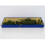 A DINKY 698 Tank Transporter with Tank Gift Set - G/VG in G box