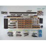 A large quantity of MARKLIN Z gauge track and accessories including electric points, crossings,