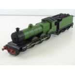 A coarse scale O gauge kitbuilt class B5 steam locomotive in LNER green numbered 1482 - G/VG in G