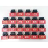 A group of HORNBY DUBLO OO gauge ICI Bulk Salt wagons, a couple in Tony Cooper repro boxes - G/VG in