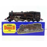 A HORNBY DUBLO 3218 OO gauge 3-rail class 4MT steam locomotive in BR black, scarcer version numbered