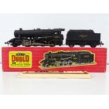 A HORNBY DUBLO 2224 OO gauge class 8F steam locomotive in BR black numbered 48073 - G/VG in G/VG