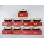 A group of HORNBY DUBLO OO gauge ICI Chlorine tank wagons - G/VG in G boxes (9)