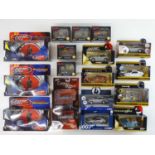 A group of CORGI and other James Bond cars featuring various films, all in original boxes - VG/E